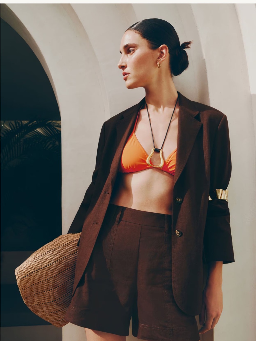ME+EM Chocolate Brown Blazer - Picture 6 of 6